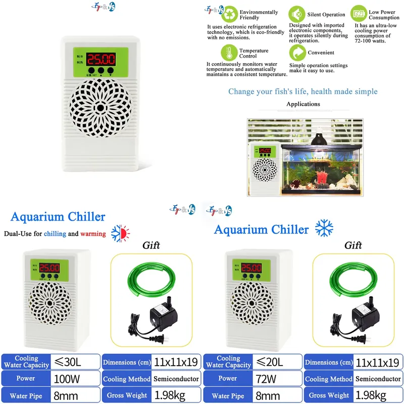 Planted Aquarium Water Temperature - Akvaryum Su Soğutucu Sistem Tankı, Mercan