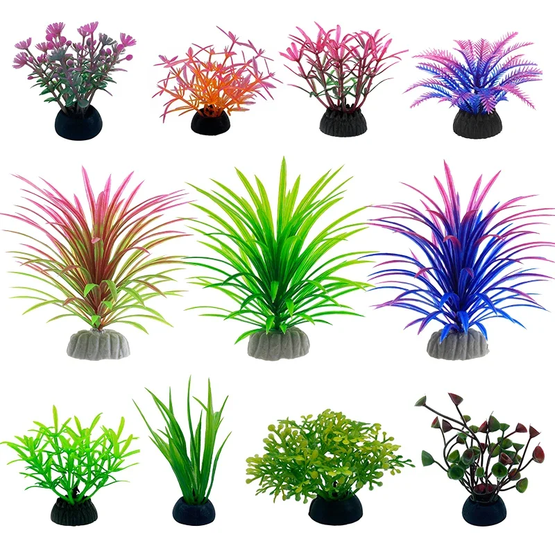 Aquarium Plant Live - PVC Akvaryum Dekoratif Simülasyon Yapay Yapraklar